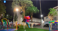 Inauguração da iluminação de Natal na praça da Matriz Santana